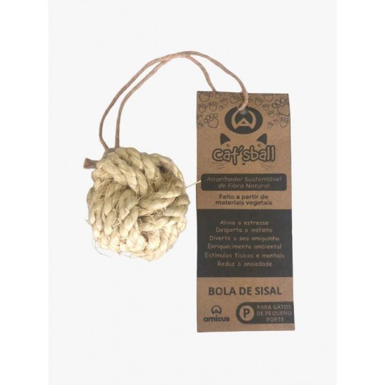 BRINQUEDO ARRANHADOR CATS BALL SISAL (P)