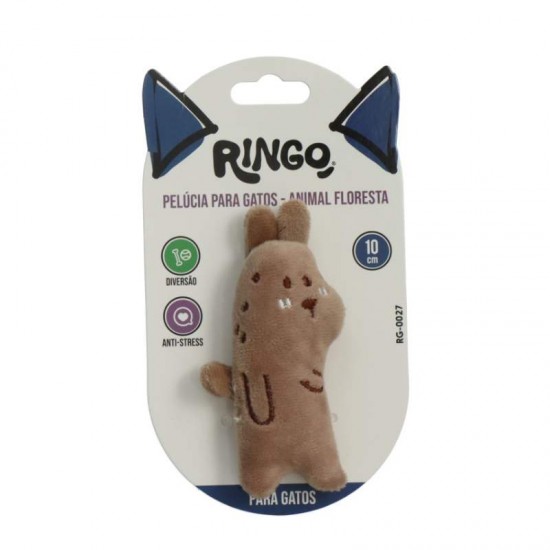 BRINQ.GATO PELUCIA ANIMAL FLORE-RG-0027