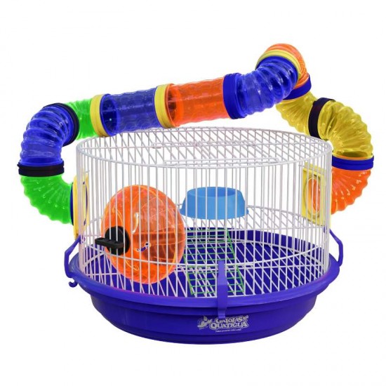 GAIOLA HAMSTER ARENA REDONDA-AZUL-B-06