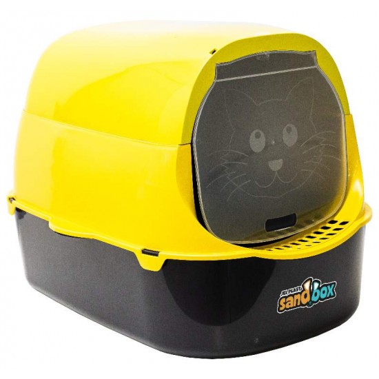 BANHEIRO P/GATO SANDBOX-AMARELO