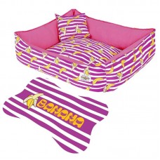 24738 - CAMA BANANA ROSA C/ZIPER+J.AMERICANO