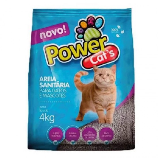 AREIA SANITARIA POWER CATS 4 KG