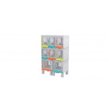 25347 - CANIL GATIL YZZY 6X40CM+2X60CM-MIX/CINZA