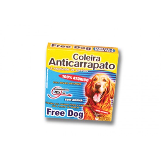 COLEIRA FREE DOG CARRAPATO CAES ADULTOS