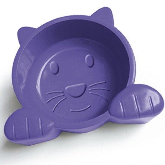 COMEDOURO CARA DE GATO - LILAS PET INJET